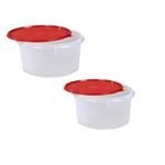 Tupperware Idly Dosa Flour Storage Containers Medium Size 3 litres Capacity -[Pack of 2 Pcs](Plastic)