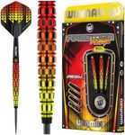 Winmau Firestorm Flame 23 Gram Professional Tungsten Darts Set with Flights and Stems (Shafts)