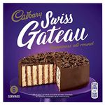 1 x Milk Chocolate Swiss Gateau Sponge Cake Dessert Sweet Tea Snack