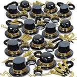 Beistle 88679BKGD100 Showtime Gold Party Favors, 1 Assortment Per Package