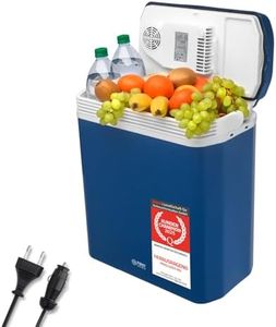 TZS First Austria elektrische Kühlbox 24 Liter | 12 Volt & 230 Volt | mit 12-V-Stecker fürs Auto | für Camping, Festivals & Reisen | mit Kühl- und Warmhaltefunktion | blau