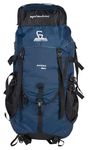 GREENLANDS 50L Water Resistant Unisex Rucksack: Your Perfect Companion for Outdoor Sport Camping & Trekking - Axido (Navy), Includes Rain Cover