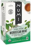 Numi Organic Moroccan Mint Tea, 18 Tea Bags, Refreshing Nana Mint, Caffeine Free Herbal Tea