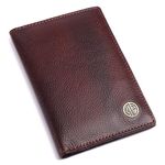 HAMMONDS FLYCATCHER Genuine Leather Passport Cover, Passport Holder for Men and Women - Travel Accessories Document Organizer, RFID Protected Passport Wallet with Card Slots for Trips - Brown