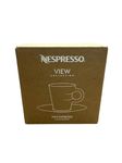 Nespresso -View Collection: Set of 2 Espresso Glass Cups and Saucers (80 ml)