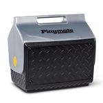 Igloo 43581 Playmate Cooler with Industrial Diamond Plate Exterior Design, 14.8-Quart