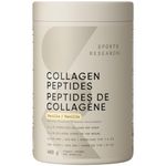 Sports Research® Collagen Peptides, Hydrolyzed Type 1 & 3 Collagen Powder Protein Supplement, Amino Acids, Easy Mixing Vital Nutrients & Proteins, for Women & Men - Vanilla Flavor