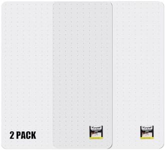 Kuyal Office Chair Mat for Carpet, 2 Pack 36x 48 Clear Heavy Duty Computer Chair Mat, Under Desk Protector Carpeted Floors Mat, Easy Chair Movement,Ship Flat