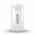 Native Deodorant - Natural Deodorant for Women and Men - Vegan, Gluten Free, Cruelty Free - Aluminum Free, Free of Parabens and Sulfates - Eucalyptus & Mint