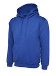 Mens Classic Plain Pullover Hooded Sweatshirt Hoodie Sweater (22 Colours) Royal Blue