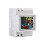 Blackt Electrotech BT710FM Multifunctional Digital Single Phase Energy Meter with Built-In CT for Electricity Monitoring - Measures 6-in-1 AC 40-300V 100A