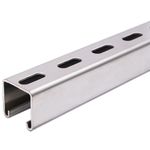 Surprecision Metal Strut Channel with Slotted Back 100mm/3.94" 304 Stainless Steel U Channel 1 Pcs Framing Steel Channel - Efficient Support Solution (Thickness 1.5mm, Size 41x21mm)