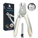 Kollie Dog Nail Clippers with Light LED, Cat Nail Clippers, Dog Nail Trimmer, Coupe Griffe Chien Avec Lumiere, Coupe Griffe Chat, Razor Sharp Stainless Steel Blades with Safety Guard