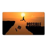 TheYaYaCafe Diwali Christmas Gifts Motivational Quote Printed Large Gaming (3mm) Mousepad for Computer, PC, Laptop -Impossible Possible