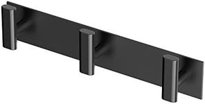 Gatco 1287MX Elevate All Modern Décor Rectangle Triple Hook Matte Black 1, Count