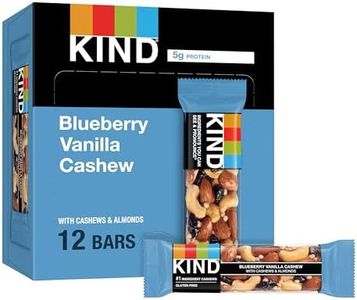 KIND Bars, Blueberry Vanilla Cashew, Healthy Snacks, Gluten Free, 5g Protein, 12 Count