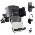 Yesido c163 phone holder 360 rotation, transparent air vent mobile phone holder for car (4-7 inch) black.