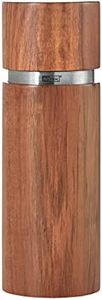 AdHoc Profi Pepper or Salt Mill - Seasoning Mill with Ceramic Grinding Mechanism - Salt & Pepper Grinder with Adjustable Settings - Stainless Steel & Wood
