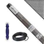 Saint-Gobain ADFORS FCS9831-M Standard Screen Repair Kit for Window & Door, 36" x 84", Charcoal, 21 Sq Ft ( Packaging May Vary )