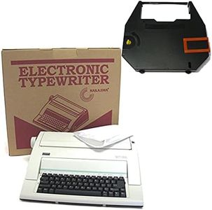 Nakajima WPT-150 Portable Electronic Typewriter Bundle with Correct Film Ribbon (2 Items)