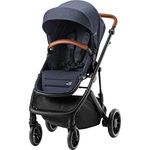 Britax Römer Strider M Pushchair, with Foam Filled Wheels and Large Storage Basket, Baby from Birth to 22kg (4 Years of Age), Navy Ink