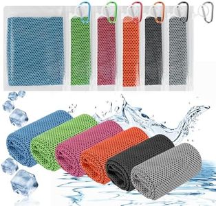 6 Pack Cooling Towel (40"x12"), Cooling Towels for Instant Cooling,Sports Towel, for Yoga, Sport, Running, Gym, Workout,Camping, Fitness, Workout,Hot Weather Travel