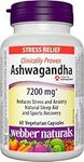 Webber Naturals Ashwagandha 7200 mg, 60 Capsules, Organic and Clinically Proven KSM-66 Ashwagangha, Helps Increase Resistance to Stress and Anxiety, Vegan