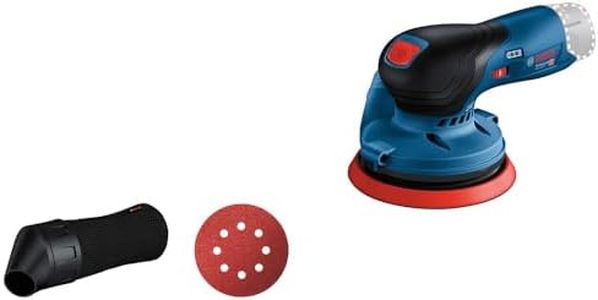 Bosch Professional 12V System GEX 12V-125 Cordless Random Orbit Sander (incl. Sanding disc (125 mm), 1x Sanding Paper, dust Bag, Without Rechargeable Batteries and Charger, in Carton)