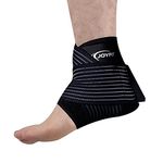 JoyFit - Ankle Support Adjustable with Elastic Wrap for Pain Relief, Running, Football, Sports, Gym, Ankle Injury(Single)