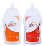 Glatt Professional Hair Straightening Cream Set for Smooth & Silky Hair | Long Lasting Hair Relaxing Formula | Salon Style Hair Straightener Kit - Pack Of 2
