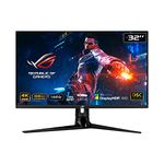 ASUS ROG Swift PG32UQR 32” 4K HDR 144Hz DSC HDMI 2.1 Gaming Monitor - UHD (3840 x 2160), IPS, 1ms, G-SYNC Compatible, Extreme Low Motion Blur Sync, Eye Care, DisplayPort, USB, DisplayHDR 600,Black