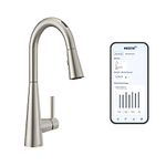 Moen 7864EVSRS Sleek U by Moen Smart Pulldown Kitchen Faucet with Voice Control and MotionSense, Spot Resist Stainless