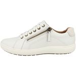 Clarks Women's Nalle Lace Sneaker, White, 6 UK