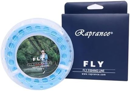 Floating Fly Fishing Line with 2 Welded Loops, Weight Forward Floating Fly Line, 100FT，4F Freshwater Saltwater Fly Fishing Line(Blue)
