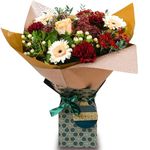 Fresh Flower Bouquet, New Day Flowers - White Roses, Chrysanthemums and Pink Carnations Perfect for Birthdays, Anniversaries, Mother’s Day, New Baby, Celebrate a Special Occasion or say Thanks, Sorry