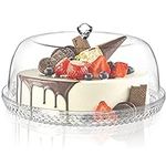 AVLA Acrylic Cake Plate with Dome, 