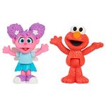 Sesame Street Neighborhood Friends Poseable figurines 2 Pack 7.5 cm tall (Elmo & Abby)