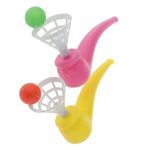 CALANDIS® Pipe Ball Toys, Whistles Floating Blow Ball Toys for Kids Toys Party Favors | Plastic | 2 Pieces Pipe Ball Toys