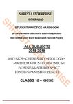 Student Practice Handbook : Igcse Class 10 All Subjects (Physics-Chemistry-Biology-Mathematics-Economics-Business Studies-Ict Hindi-Spanish-French) (Spiral Bound)