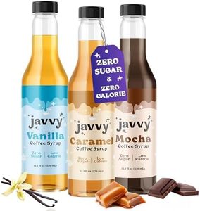 Javvy Coffee Syrup - Zero Sugar, Zero Calorie, Coffee Flavoring Syrup, Coffee Bar Accessories - Great for Flavoring All Types of Drinks – 3 Pack