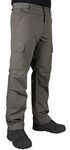 LAPG Men's Urban Ops Tactical Pants, Gusseted Crotch Cargo Pants, Ripstop Work Pants, Water & Stain Resistant Pants for Men, Sierra, 34W x 32L