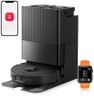 roborock Qrevo Edge S5A Saugroboter mit Wischfunktion,Dual Anti-Tangle-System,18.500Pa,FlexiArm Design Kantenreinigung, Hebarem Wischmopp,75℃ Heißwasser-Moppwäsche (Schwarz)