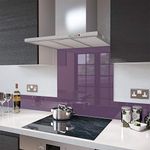Glass Splashbacks Lilac - Made by Premier Range in 70cm Wide x 65cm High