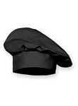 adhyah TrendyUniform Unisex Cotton Chef Hat (chefhatblack1_Black_Free Size)