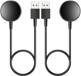 2-Pack for Samsung Watch Charger Compatible with Galaxy Watch 7/6/6 Classic/5/5 Pro/4/4 Classic/3/Active Ultra/FE Galaxy Watch Charger USB Magnetic Wireless Charging for Samsung Galaxy Watch-3.3ft