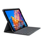 Logitech Slim Folio - iPad Air (3rd Generation) Keyboard Case with integrated wireless keyboard, Bluetooth and Comfortable (Models: A2152/A2123/A2153/A2154), QWERTY UK Layout - Graphite