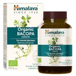 Himalaya Organic Bacopa Monnieri Nootropic Herbal Supplement, Mental Alertness, Supports Calm, Memory, Cognition, Certified Organic, 750 mg, 60 Plant-Based Caplets, 60 Day Supply