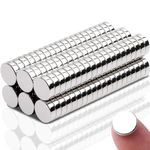 120Pcs 10x3mm Neodymium Magnet Srong,Keukenket Small Rare Earth Magnets,Refrigerator Magnets, Magnets for Whiteboard, Magnets for Crafts, Round Magnets, Mini Magnets, Disc Magnets for Tool Storage