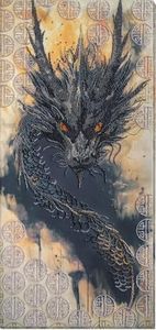 Wizardi Bead Embroidery Kit - Legend Awakened. Colorful Beads, Beading Needles. DIY Kit. Embroidery for Beginners. Home Decor. AB-966 Abris Art