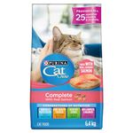 Cat Chow Complete Dry Cat Food, Real Salmon - 6.4 kg Bag